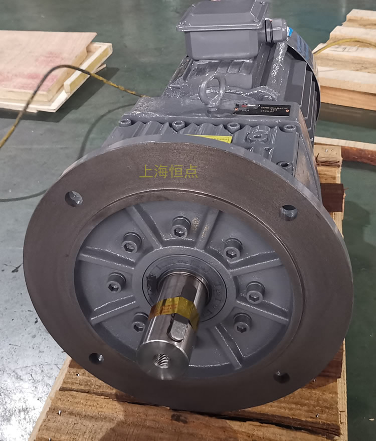 RF87減速機，立式安裝，輸入配電機，實物照片如下