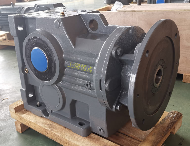 KAB97減速機 輸入配過度圓法蘭 輸出通孔 灰色實物圖